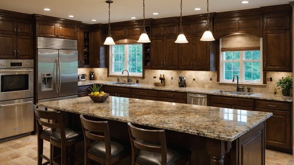 Des plans de travail en granit durables et élégants pour votre cuisine